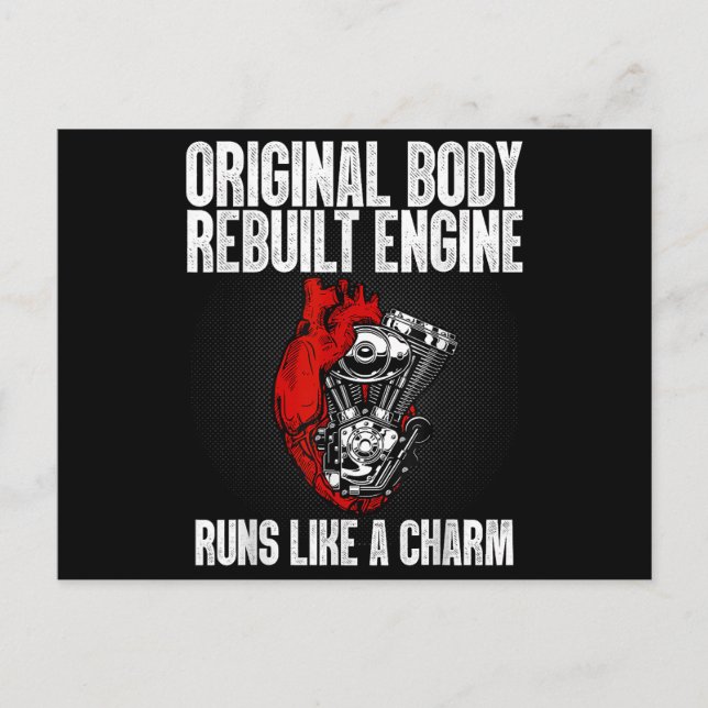 Cartão Postal Sobrevivente de Recuperação de Cirurgia Funcional  (Frente)