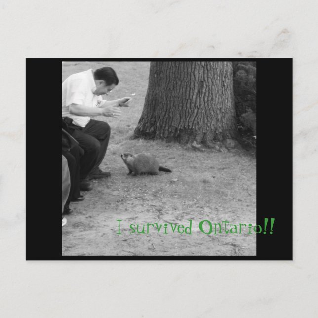 Cartão Postal Sobrevivi à Ontário!! (Frente)