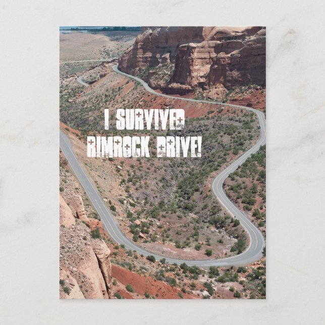 Cartão Postal Sobrevivi à Rimrock Drive! (Frente)