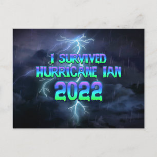 Cartão Postal Sobrevivi ao Furacão Ian 2022
