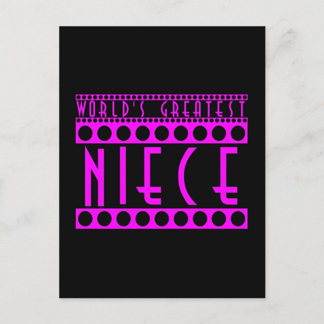 Cartão Postal sobrinhas na moda: a maior sobrinha do mundo (Frente)