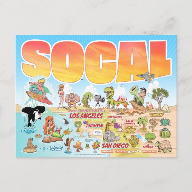 Cartão postal SoCal Souvenir (Frente)
