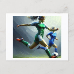 Cartão Postal Soccer Match,