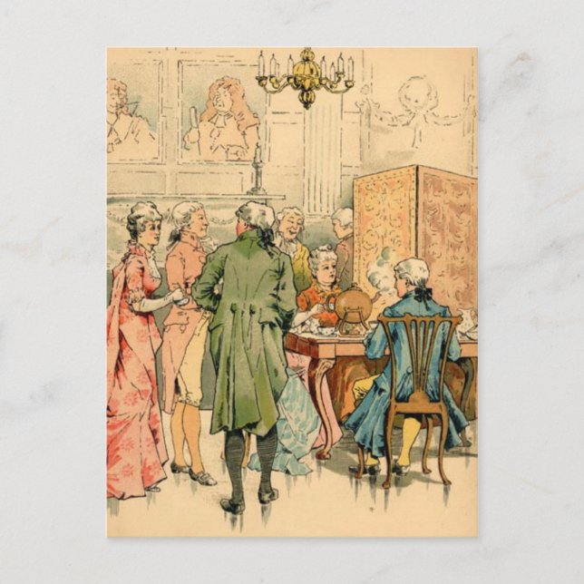 Cartão Postal Socializar o século XVIII (Frente)