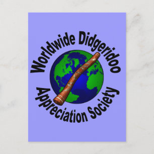 Cartão Postal Sociedade Mundial De Apreciação Didgeridoo