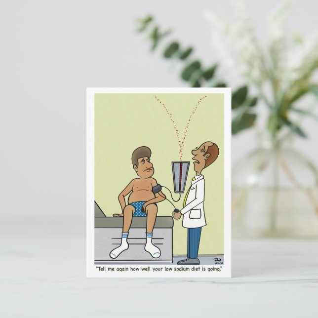 Cartão Postal Sódio baixo (Em pé/Frente)