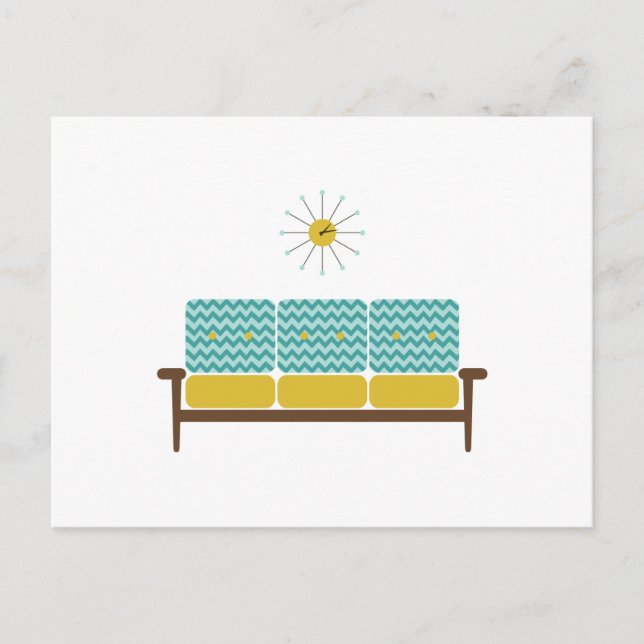Cartão Postal Sofá Antiquado (Frente)