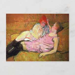 Cartão Postal Sofa de Toulouse-Lautrec