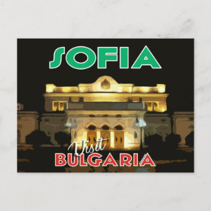 Cartão Postal Sofia,Visite a Bulgária