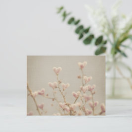 Cartão Postal Soft Heart Blossom Postcard – Romantic Botanical