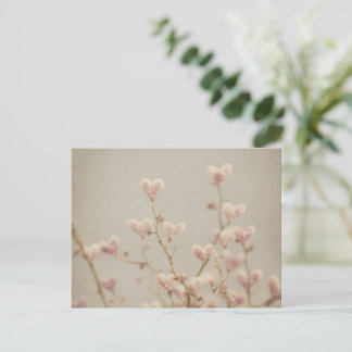 Cartão Postal Soft Heart Blossom Postcard – Romantic Botanical 