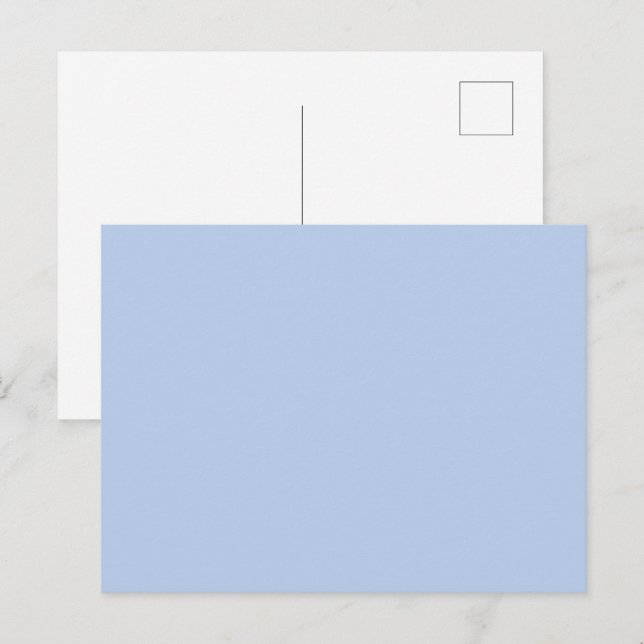 Cartão Postal Soft Sky Blue Postcard (Frente/Verso)