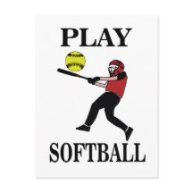 Softball Player Play