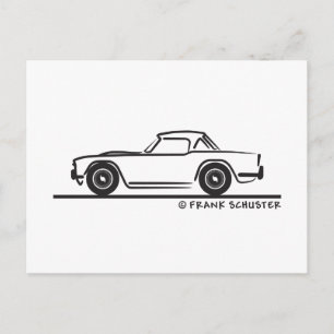 Cartão Postal Softtop TR4 Triumph 1968