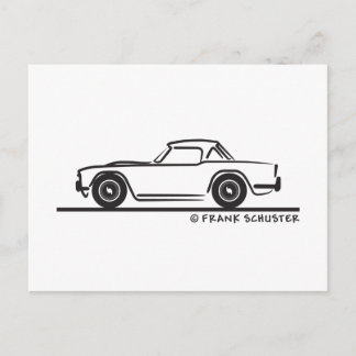 Cartão Postal Softtop TR4 Triumph 1968
