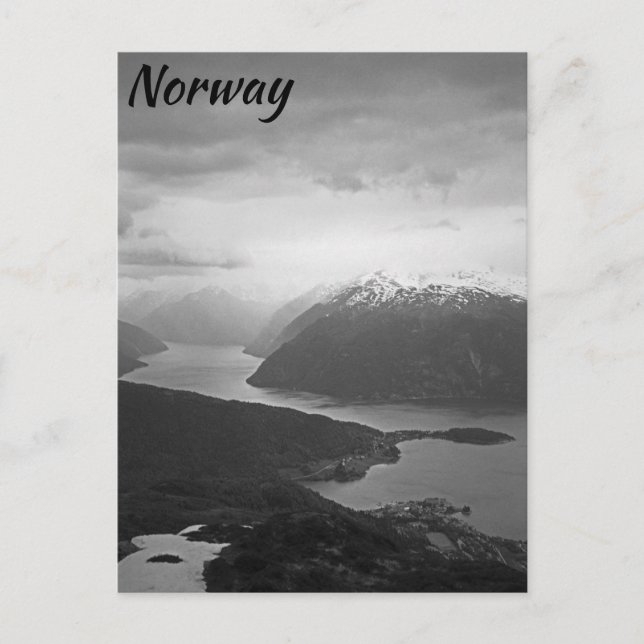 Cartão Postal Sognefjord, Noruega (Frente)