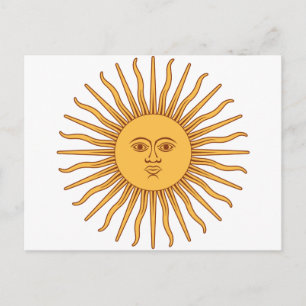 Cartão Postal Sol argentino
