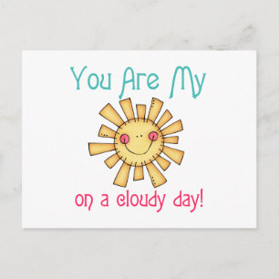 Cartão Postal Sol brilhando no dia nublado