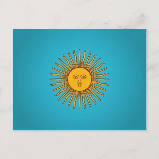 Cartão Postal Sol de Mayo argentino (Frente)