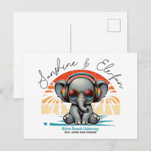 Cartão Postal Sol de Primavera e Diversão no Retiro Retro de Pra