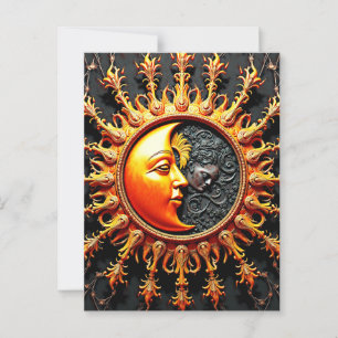 Cartão Postal Sol e Lua