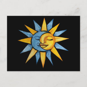 Cartão Postal Sol e Lua