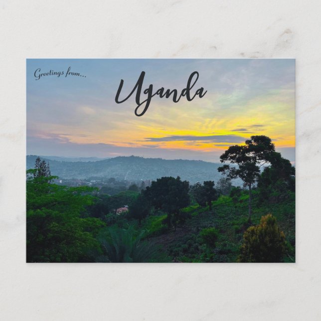 Cartão Postal Sol em Muyenga Katerera Uganda (Frente)