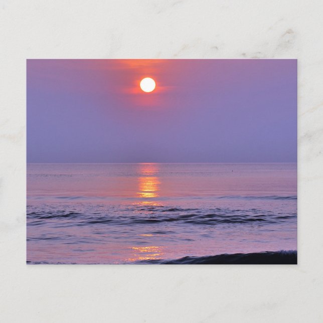 Cartão Postal Sol lavanda (Frente)