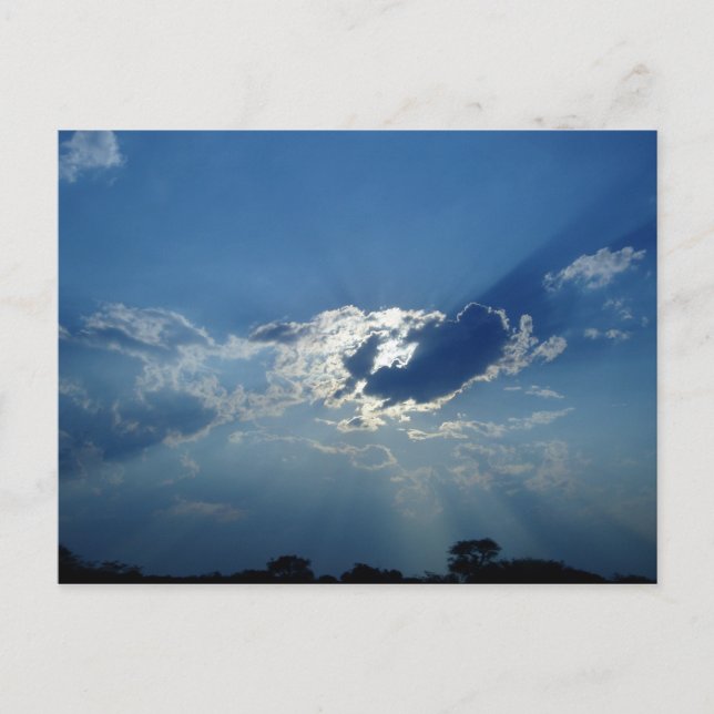 Cartão Postal Sol nas Nuvens (Frente)