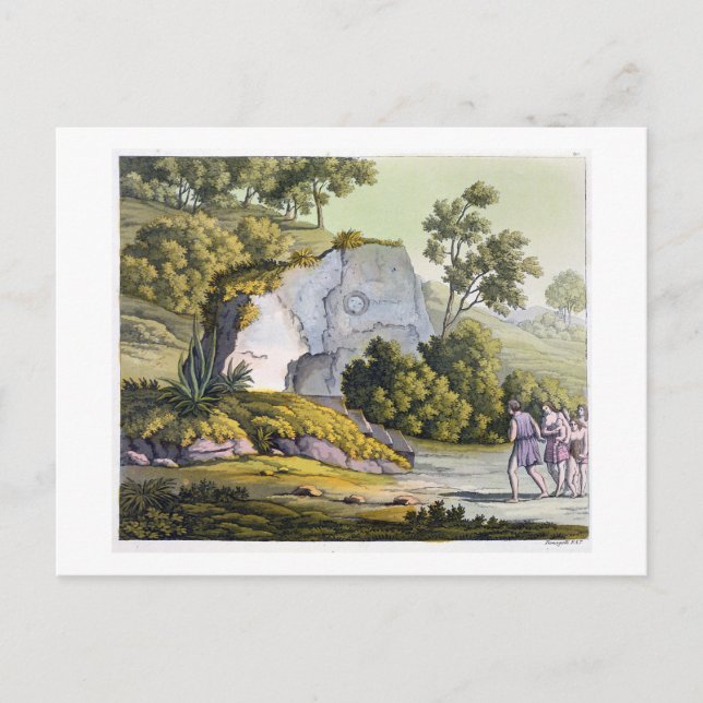 Cartão Postal Sol santuário, Peru, de "O Costume Ancien et Moder (Frente)