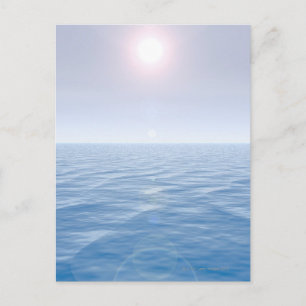Cartão Postal Sol sobre o mar