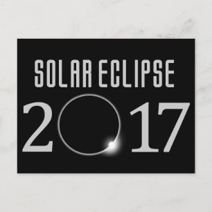 Cartão Postal Solar Eclipse 2017 Postcard