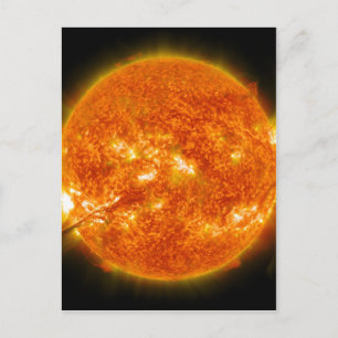Cartão Postal Solar Flare ou Massa Coronal Ejeção no Sol