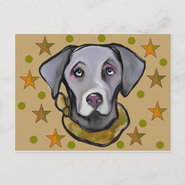 Cartão Postal Soldado Weimaraner (Frente)