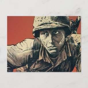 Cartão Postal Soldado WII