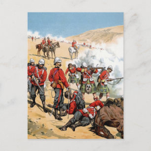 Cartão Postal Soldados britânicos do século XIX