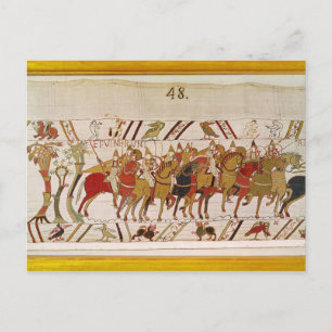 Cartão Postal Soldados deixando Hastings para lutar com