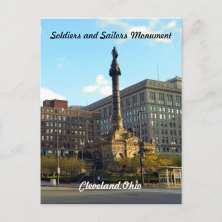 Cartão Postal Soldados e Marinheiros Cleveland Ohio