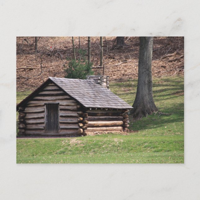 Cartão Postal Soldier Cabin ~ Valley Forge (Frente)