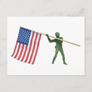 Cartão Postal SoldierAmericanFlag1072509
