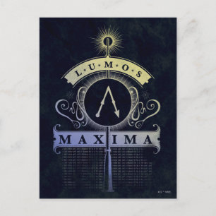 Cartão Postal Soletra Harry Potter Lumos Maxima Gráfico