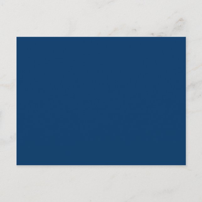 Cartão Postal Solid Color 003366 Dark Blue Background Modelo (Frente)