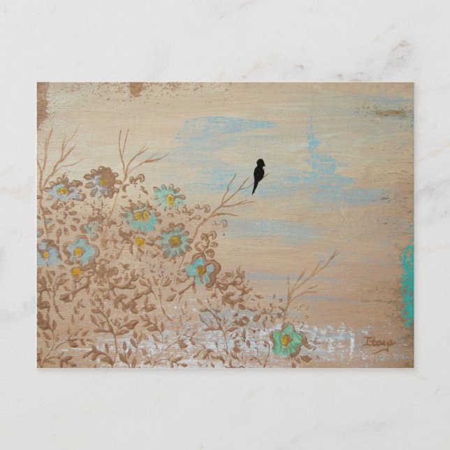 Cartão Postal Solidão De Pintura Original (Frente)