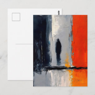 Cartão Postal Solidão – Figura Abstrata no Silêncio Urbano