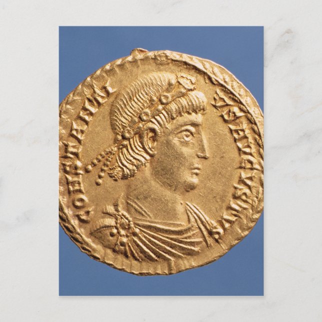 Cartão Postal Sólido de Constantinius II (Frente)