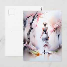 Cartão Postal Solitário Andando