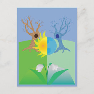 Cartão Postal Solstício de Inverno e Verão