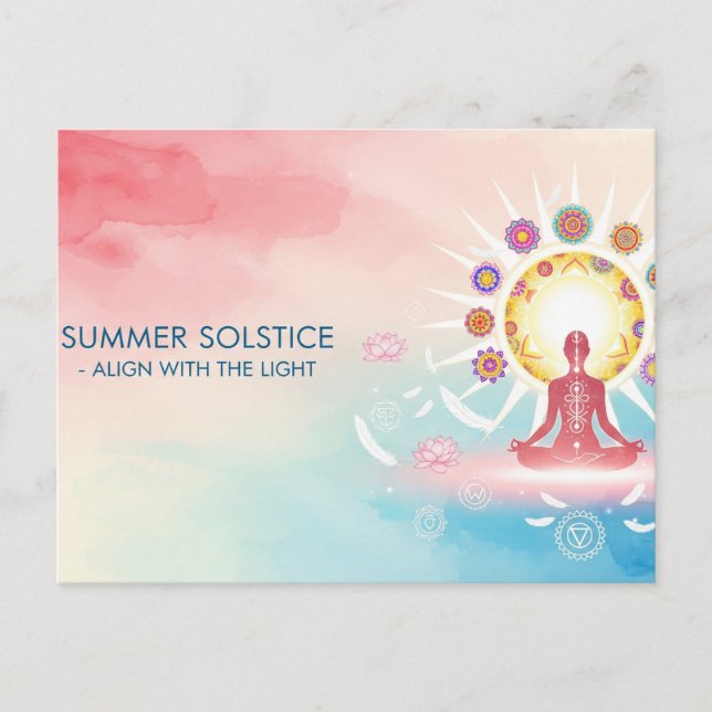 Cartão Postal Solstício de Verão (Frente)