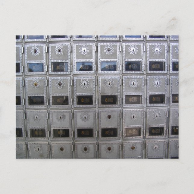 Cartão Postal Solte-Me Uma Placa De Posto De Linha (Frente)