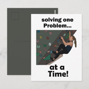 Cartão Postal Solucionador de Problemas de Bouldering Festa de E